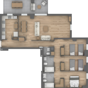 Habitación unida al salón
